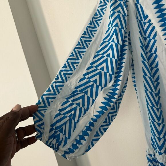 Beyond Words Boho Tiered Mini Dress S - Picture 3 of 6